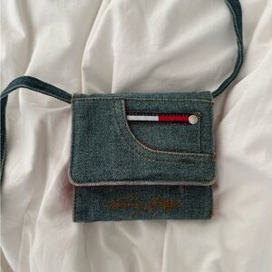 Tommy Hilfiger Blue Denim Crossbody Bag
